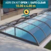 ABRI OPEN & SAFE CLEAR 10 X 4 -Magasin Piscine abri open safe clear 10 x 4