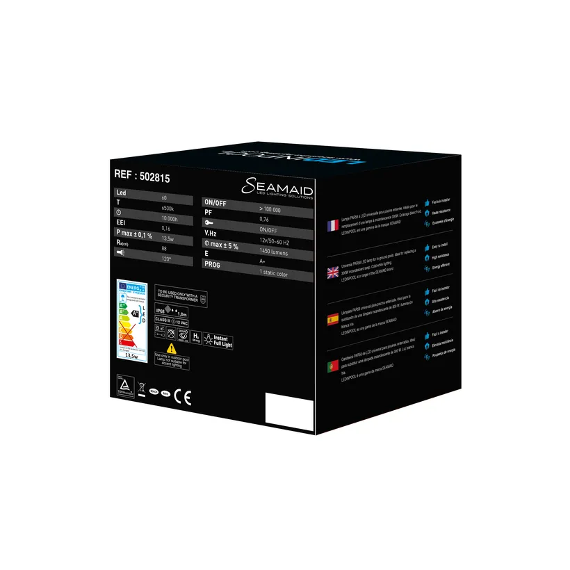 AMPOULE LED BLANCHE PAR56 13,5W STD LEDINPOOL BY SEAMAID 5 AMPOULE LED BLANCHE PAR56 13,5W STD LEDINPOOL BY SEAMAID – Image 3