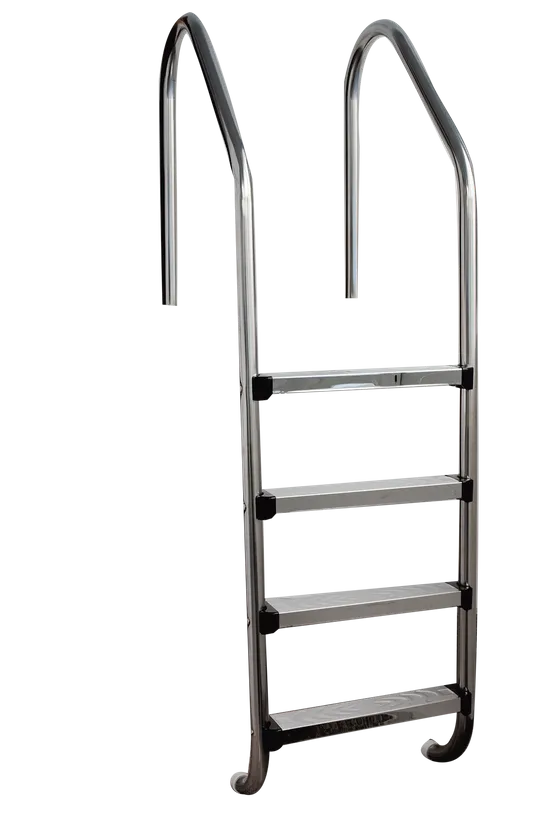 ECHELLE INOX COURBE 4 MARCHES (+SABOTS) 3 ECHELLE INOX COURBE 4 MARCHES (+SABOTS)