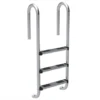 ECHELLE INOX DROITE 3 MARCHES (+PLATINES) -Magasin Piscine echelle inox droite 3 marches platines