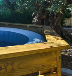 HABILLAGE BOIS POUR SPA -Magasin Piscine habillage bois pour spa 6