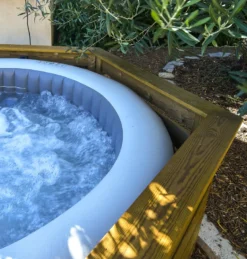 HABILLAGE BOIS POUR SPA -Magasin Piscine habillage bois pour spa 8