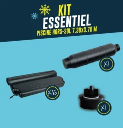 KIT HIVERNAGE PISCINE HORS SOL 7,30x3,70 M -Magasin Piscine kit hivernage piscine hors sol 7 30x3 70 m 3
