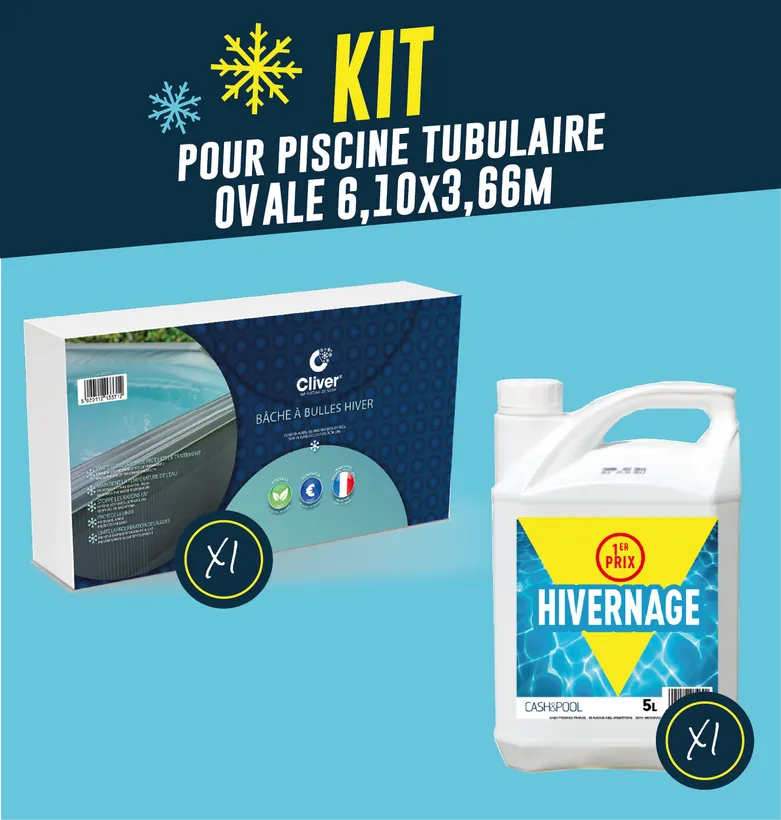 KIT HIVERNAGE TUBULAIRE OVALE 6,10 M X 3,66 M 3 KIT HIVERNAGE TUBULAIRE OVALE 6,10 M X 3,66 M