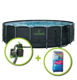 KIT PISCINE TUBULAIRE YZAKI 5,49x1,32m