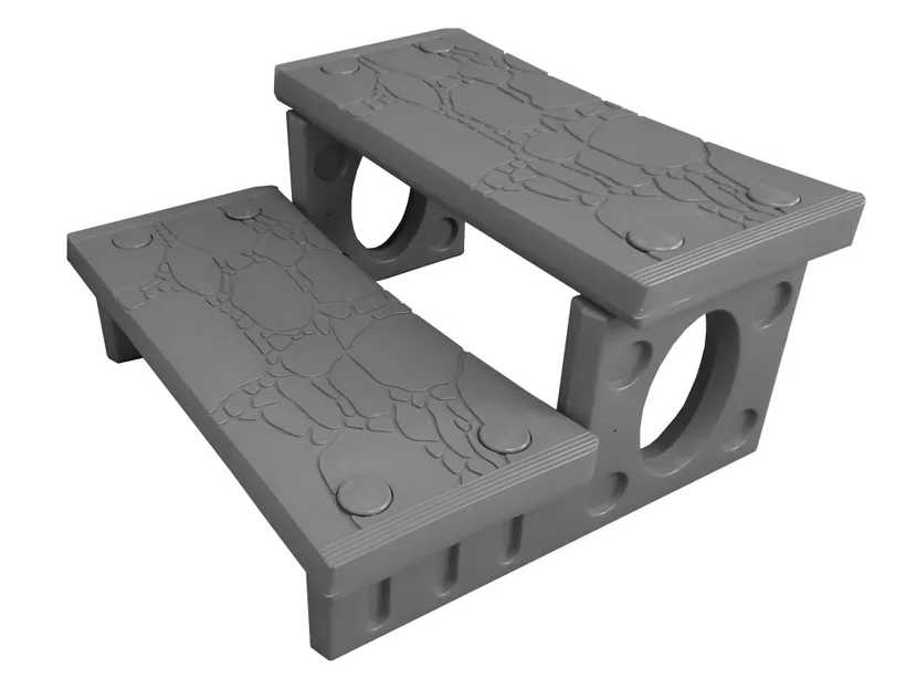 MARCHE SPA GRIS CLAIR 4 MARCHE SPA GRIS CLAIR â Image 2