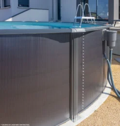 PISCINE ACIER 6,10x3,75 H 1,32 GRAPHITE -Magasin Piscine piscine acier 6 10x3 75 h 1 32 graphite 3