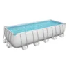 PISCINE BESTWAY POWER STEEL RECTANGULAIRE 6,40 X2,74 X1,32 + GROUPE DE FILTRATION -Magasin Piscine piscine bestway power steel rectangulaire 6 40 x2 74 x1 32 groupe de filtration