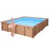 PISCINE BOIS MANHATTAN 4.24x3.29 H0.84 -Magasin Piscine piscine bois manhattan 4 24x3 29 h0 84
