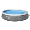 Bestway PISCINE FAST SET™ RONDE Ø3.96 X 84 CM MOTIF ROTIN GRIS -Magasin Piscine piscine fast set ronde 3 96 x 84 cm motif rotin gris