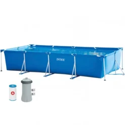 PISCINE INTEX METAL FRAME JUNIOR RECT. 4,50x2,20 H 0,84 -Magasin Piscine piscine intex metal frame junior rect 4 50x2 20 h 0 84 3